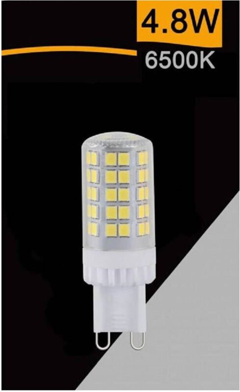 Trade Shop - SMD G9 LED-Röhrenlampe, 4,8 W, 600 lm, Lichtfarbe: 3000 K, 6500 K, 4000 K, SPARAC-G9-4.8W-CE5 -