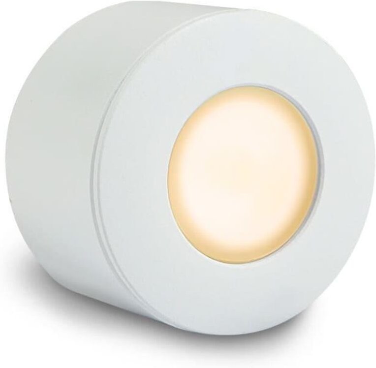 Aufbau/Einbaustrahler Mini Bergamo 3W IP44 2700K - Farbe: weiß RAL 9016