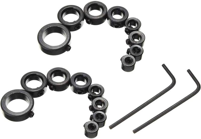 Dolaso - 3–16 mm Bohrer, Tiefenanschlagring, Ringpositionierer, Ringpositionierer, langlebiger Holzbearbeitungsbohrer mi...