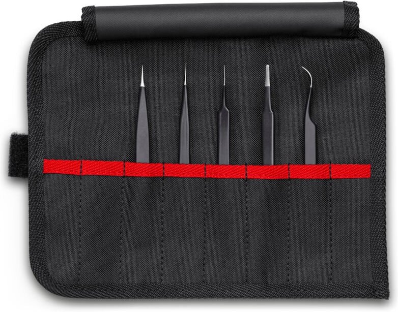 Knipex - Universalpinzetten-Set esd 5-teilig, 92 00 01
