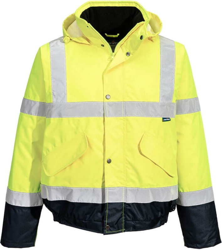 Bicolor-Herrenjacke Gelb/Marine XL