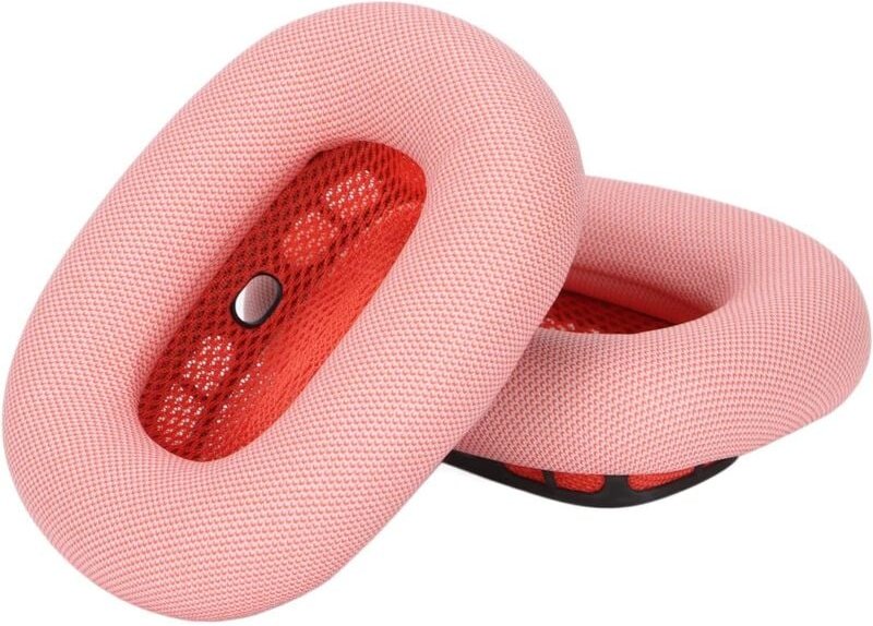 Ohrpolster, 2 Stück, Ersatz-Ohrpolster aus weichem Protein-Leder, Memory-Schaum, Ersatzkissen für Airpod-Kopfhörer (Pink...