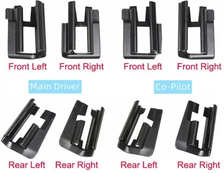 Tlily - Automobil-Sitzschienenverkleidung für c- e- W213 W205 W257 2015-2021 Dekoration-F