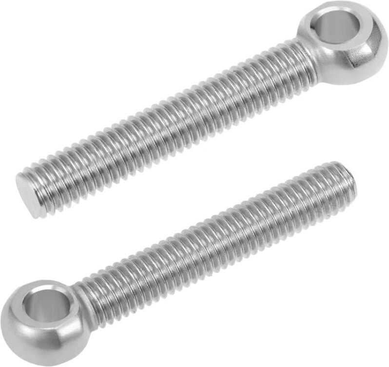 Ersandy - 2 Stück Ringschrauben-Hebering M8 x 50 mm Edelstahl 304-Gewinde