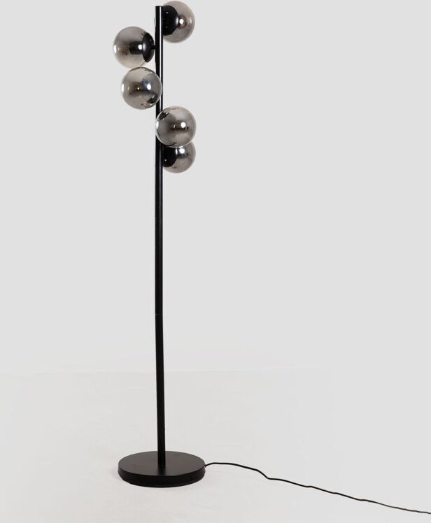 Sklum - Stehlampe aus Eisen mit Kugeln aus Buble-Glas Schwarz