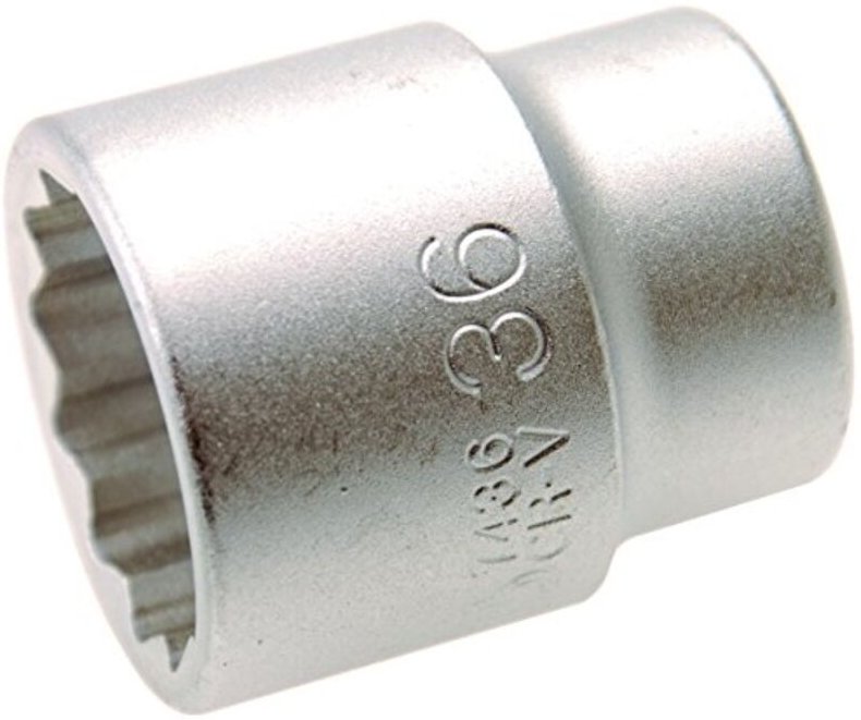 Bgs Technic - Steckschlüssel-Einsatz Zwölfkant Antrieb Innenvierkant 20 mm (3/4') sw 36 mm