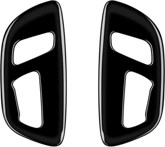 Tlily - Auto Elektrische Sitz Taste Panel Rahmen Innen Trim Zubehör für Alphard/Vellfire 40 Serie 2023 +-Helle Schwarz