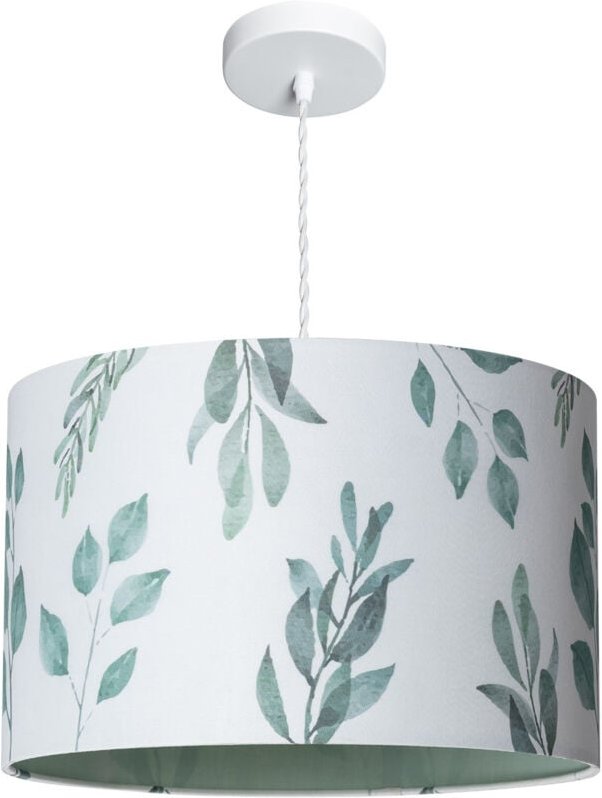 Efectoled - Pendelleuchte Stoff Verdy Weiß