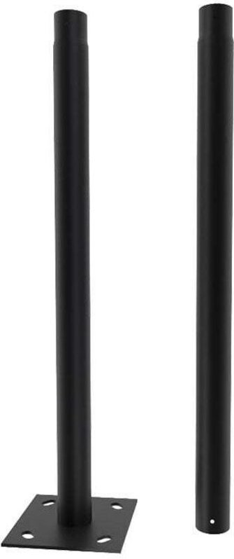 V-tac - Gartenmast, 3 m Höhe, Durchmesser 70–75, IP65, Farbe Schwarz