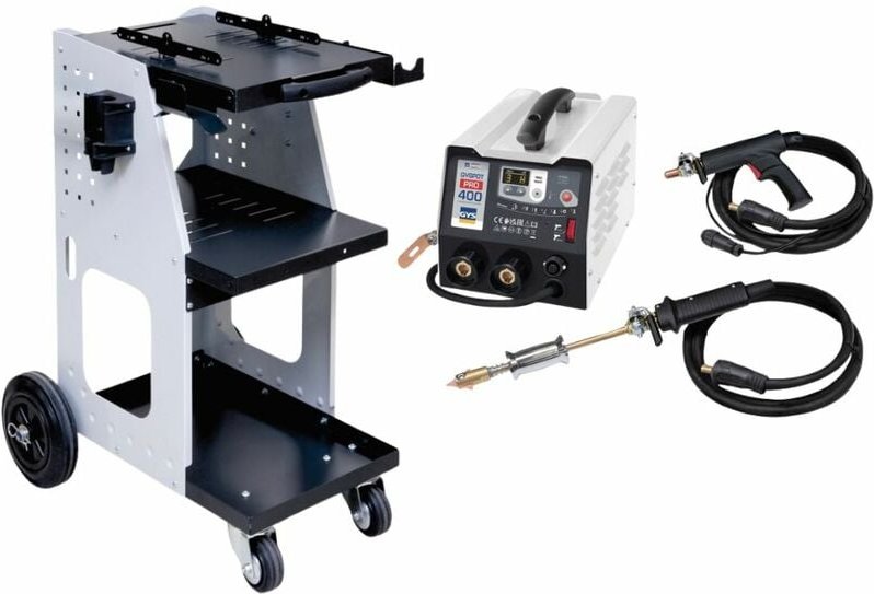 Kit Set Gys Spot Pro 400 Ausbeulspotter Für Stahl + Gys Wagen Universal 800