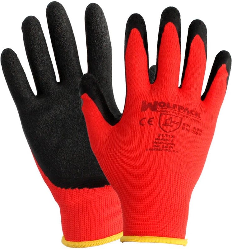 Latex-/Nylon-Gripflex-Handschuhe Größe 8' (Paar)