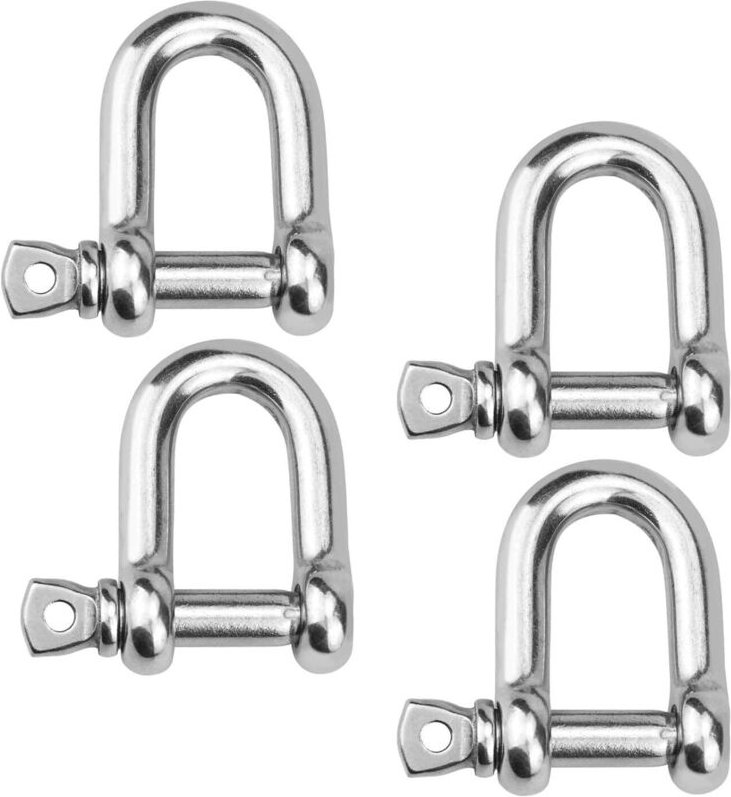 Stück M10 Edelstahlgriff, Ketten-D-Ring-Griff, Hebegriffe für Seilwinden, fettbeständig - Ymyny