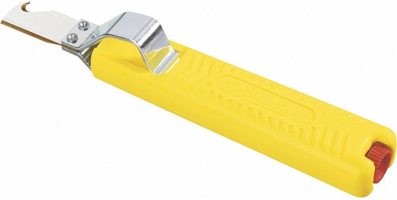 Perel - jokari Kabelmesser mit Hakenklinge gelb Elektrikerwerkzeug