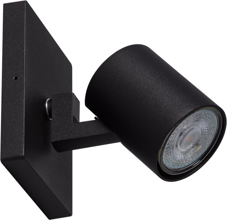 Aufbau-Strahler Schwenkbar aus Aluminium Gylu für Glühbirne GU10 Schwarz