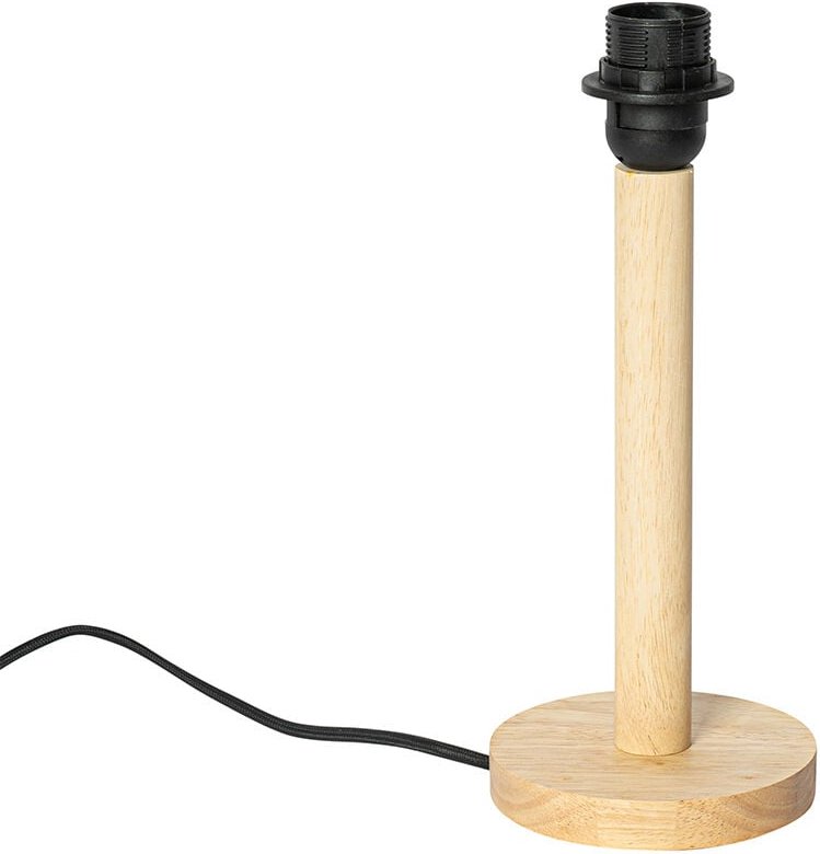 Ländliche Tischlampe Holz ohne Schirm - Mels