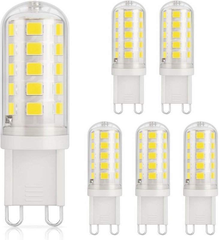 G9 3 W LED-Lampe, 350 lm, entspricht 40 W Halogen, Kaltweiß 6000 K, 220–240 V, CRI 82, nicht dimmbar, energiesparend, Ke...