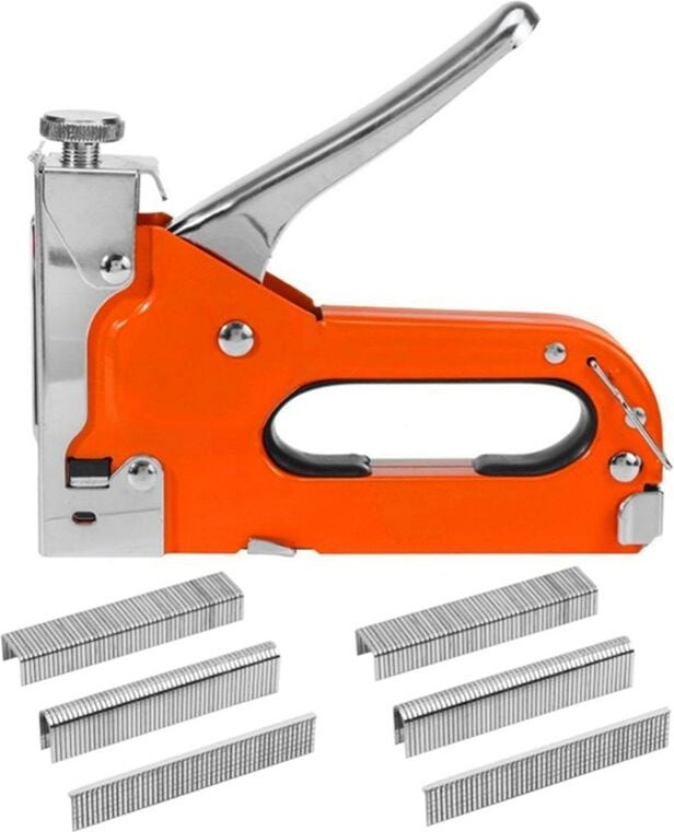 Tlily - 3-in-1-Heftgerät mit 600 Nägeln für Holz, Basteln, Schreinern, Deko-Heimwerken