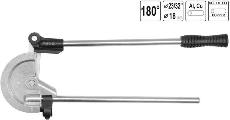Yato - Rohrbieger Handrohrbieger Rohrbiegerzange Handbiegemaschine Rohrbiegegerät ø 12, 14, 15, 16, 18 mm +Rohrbieger 18...