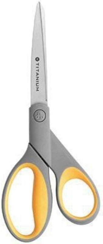 Westcott - Universalschere titan Nitrid Bonded super 204mm Linkshänder Rechtshänder Stahl grau/gelb