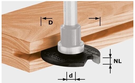 Scheibennutfräser hw D40x3 – 491057 - Festool