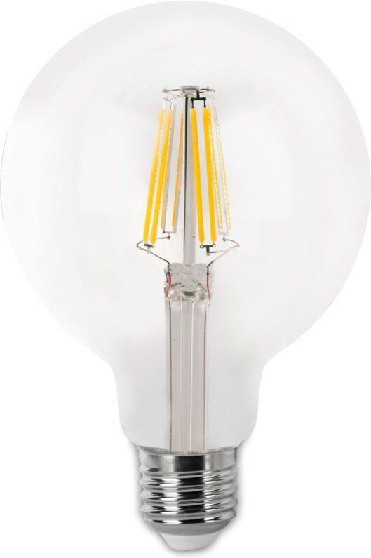 E27 G80 LED Filamentlampe (8W 4000K 1055lm) IP20 Ø8x11,8cm transparent