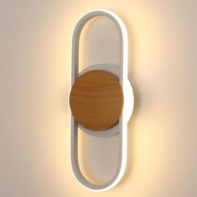 LED-Wandleuchte für den Innenbereich, 41 cm, 20 w, moderne Wandlampe, warmes Licht, 3000 k, Nachttischlampe für Schlafzi...