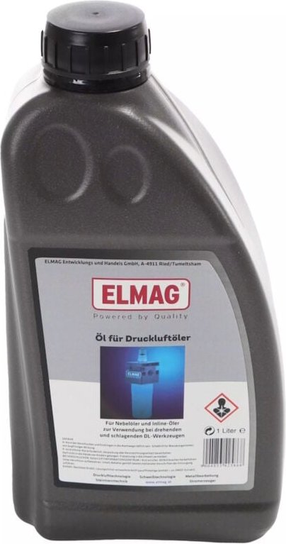 Druckluft Öl 1000ml (Harz und Säurefrei) für Nebel- und Inlineöler - Elmag