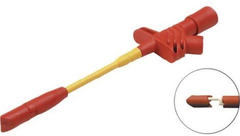 Sks Hirschmann - kleps 2700 rt Abgriffklemme Steckanschluss 4 mm cat iii Rot