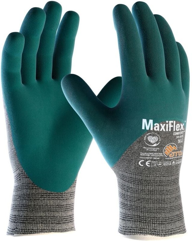 ATG - Baumwoll-/Nylon-Strickhandschuhe MaxiFlex® Comfort™ (34-925) Nitril, Gr.09