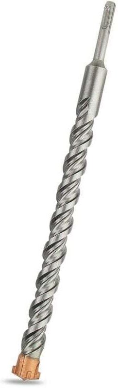 SDS-Plus-Bohrer 30 mm x 350 mm, ideal zum Bohren in Beton, Ziegel, Stein, Mauerwerk – 4 Hartmetallspitzen, Meißelhammer-...