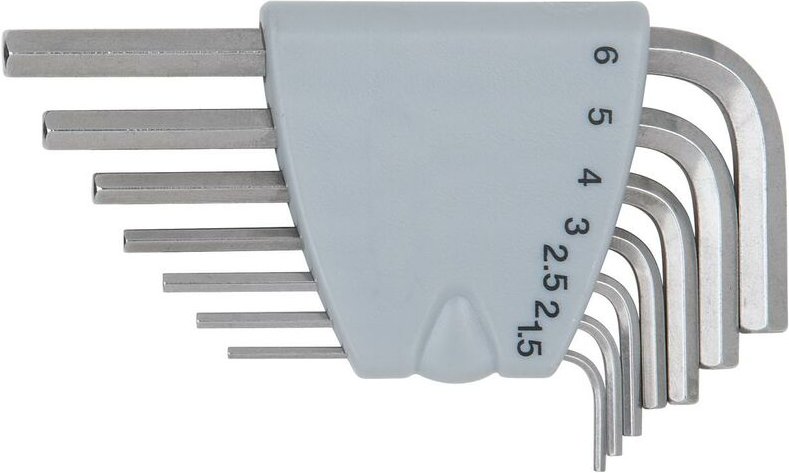 Edelstahl Innen6kant-Winkelstiftschlüssel-Satz, 7-tlg