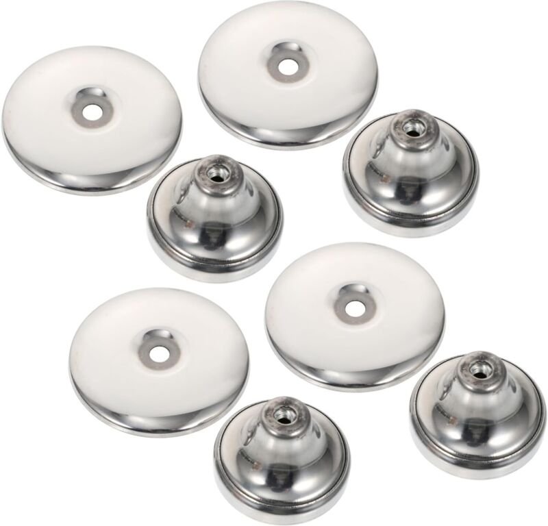 4 Edelstahlknöpfe für Deckelgriffe, ergonomisches Design