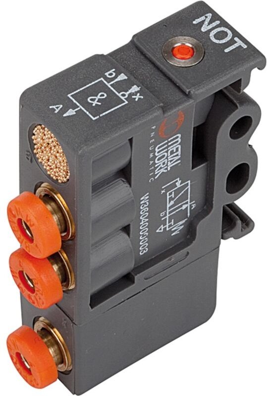 Pneumatik Logikelement, not, Technopolymer, dn 2,7 - Riegler