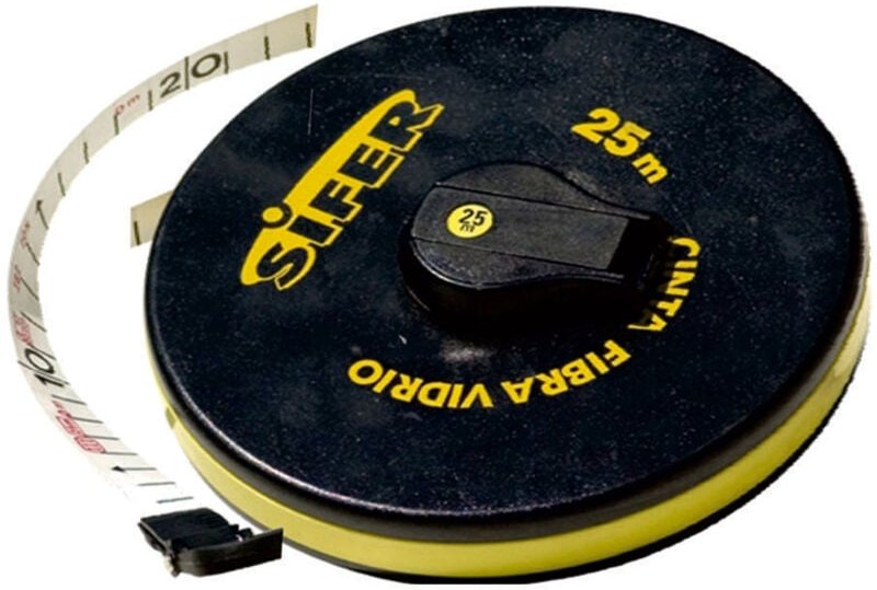 Glasfaserbandmaß 30 m 15 mm Sifer