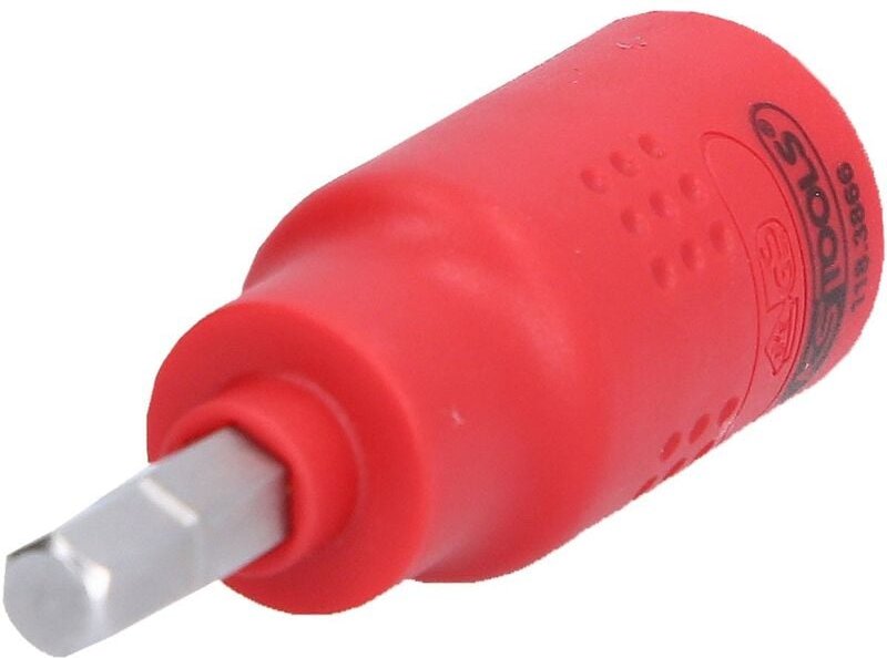 KS-Tools 118.3866 3/8" Isolierte Bit-Stecknuss 6mm Innensechskant, 60 mm lang