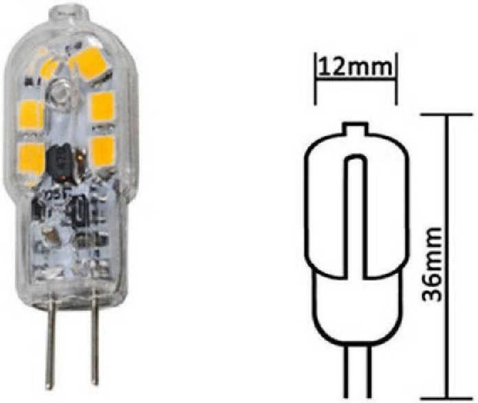 Thumbnail - Trade Shop Traesio - Trade Shop - 12 led smd G4 1,8 watt 12V glühbirne warm kalt natural spotlight -