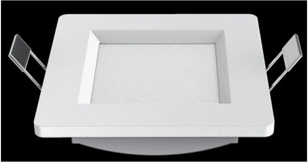 Fabrilamp - Downlight Led Intego Square 8w 330lm 3.2x11x11 Weiß 4000k Schnitt 9x9 cm