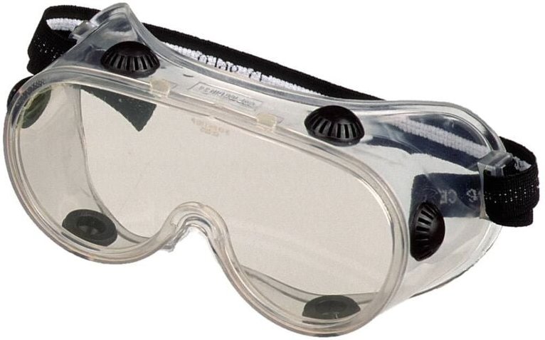 Schutzbrille Vollsicht Belüftung durch 6 versteckte Ventile Arbeitskleidung