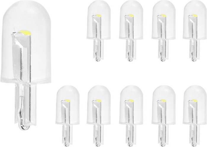 Tlily - 10PCS Auto led T10 W5W cob Lesen Dome Lampe Marker Licht Keil Lichter Lampen 168194192 dc 12V Weiß