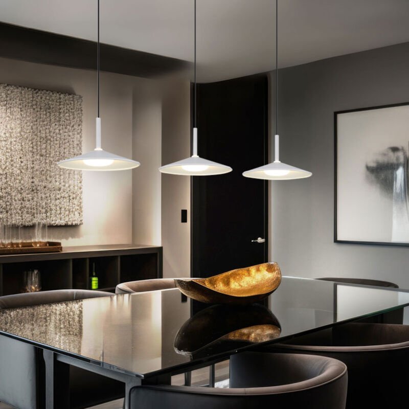 Globo Lighting - Pendelleuchte Pendellampe Hängeleuchte Wohnzimmerlampe weiß 3 flammig led