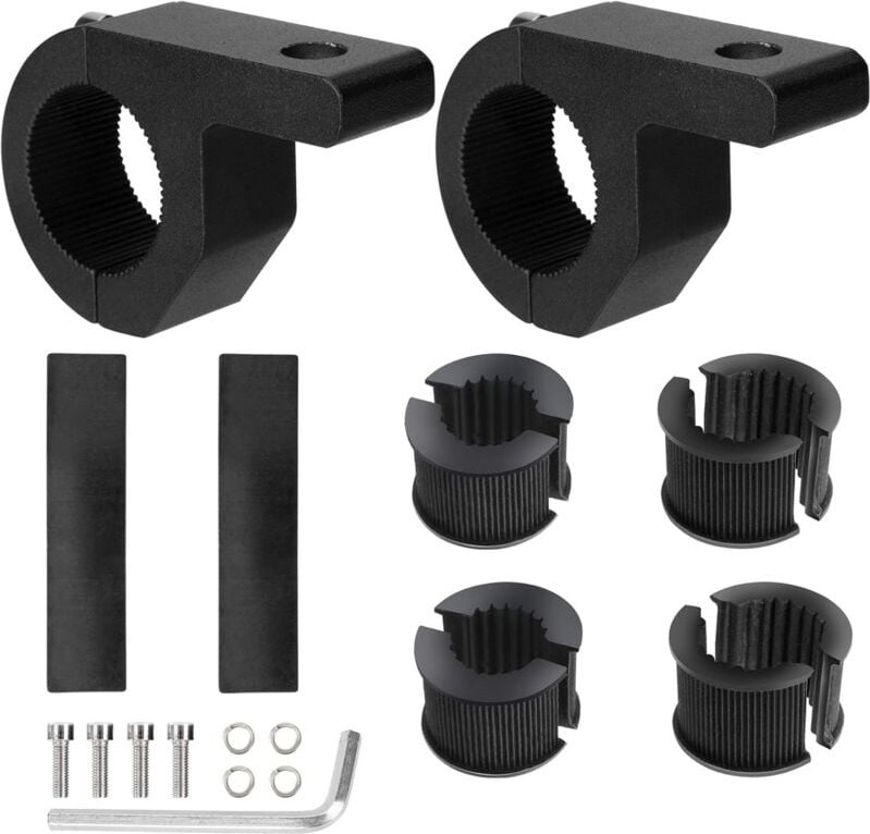 Lntyq - Stücke 19-32mm Universal Arbeitslicht Montagehalterung Stangenrohr Klemmhalterung für Geländewagen lkw Motorrad