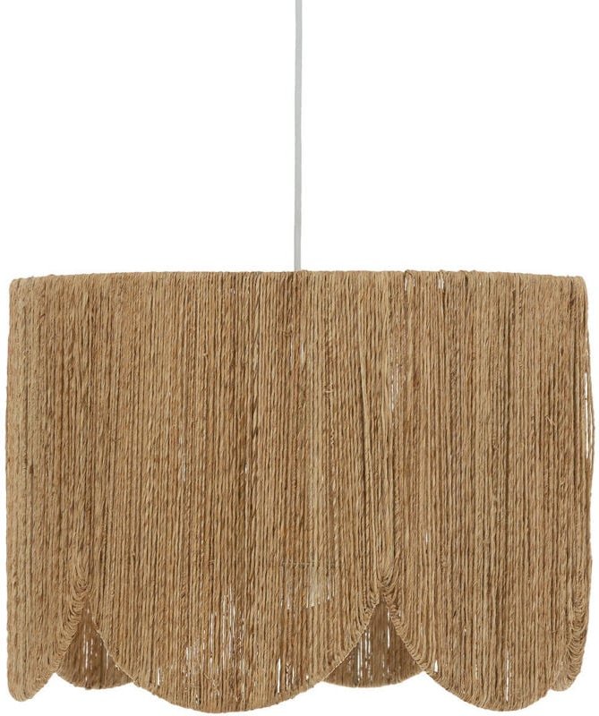 Hängelampe janice, geflochtener Lampenschirm aus Jute, ø 38 cm