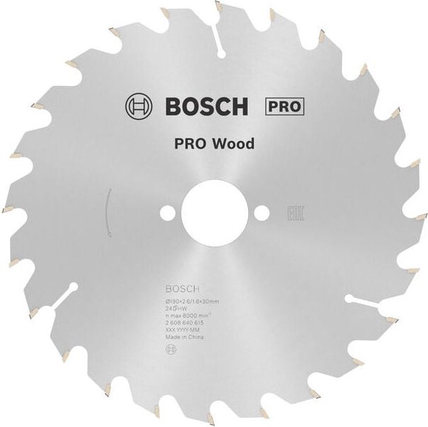 Pro Holz KSB,190x2.6x30mm,T24 - 2608640615 - Bosch