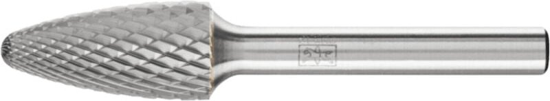 Hartmetall Frässtift Rundbogen rbf ø 12x25 mm Schaft-Ø 6 mm Z4 universal mittel fein - Pferd