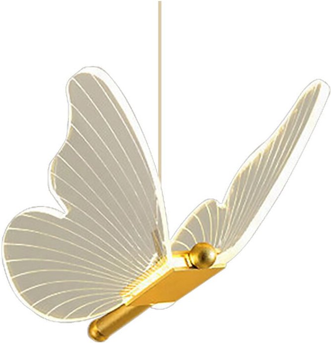 Tonchean - Moderne Retro-Vintage-Pendelleuchten, Schmetterlingsleuchter, Nachttischleuchter, verstellbare Seilleuchten f...