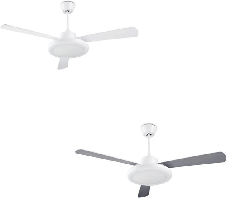 Efectoled - Ventilador de techo ip20 bahia led 24.4w blanco cálido - 3000k on-off blanco brillante g