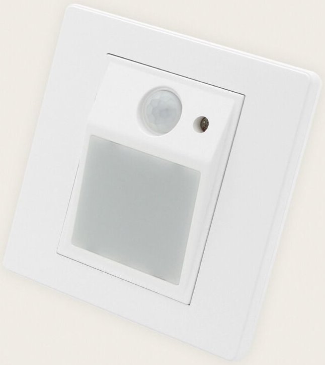 Led Wandeinbauleuchte mit PIR-Sensor und Dämmerungssensor Rupit 3000K Weiß Warmweiß