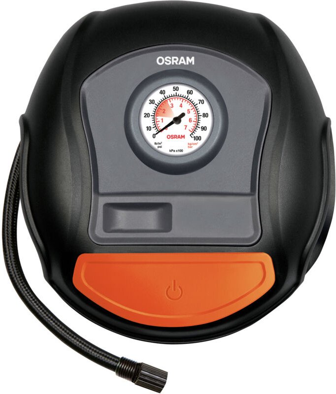 Osram - Automotive OTI200 Kompressor Analoges Manometer, Kabelfach/-aufnahme, Überlastungsschutz