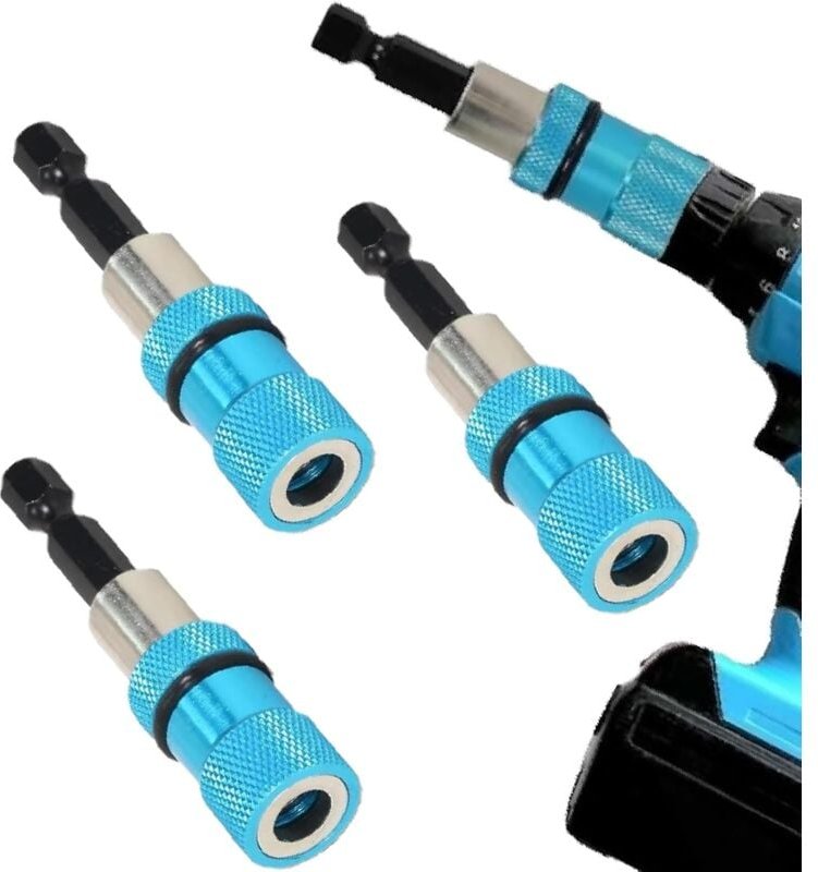 CSPARKV 3 Stück magnetischer Schraubendreher-Bithalter, Schnellwechsel-Schraubendreher, drehbarer Bithalter, magnetische...