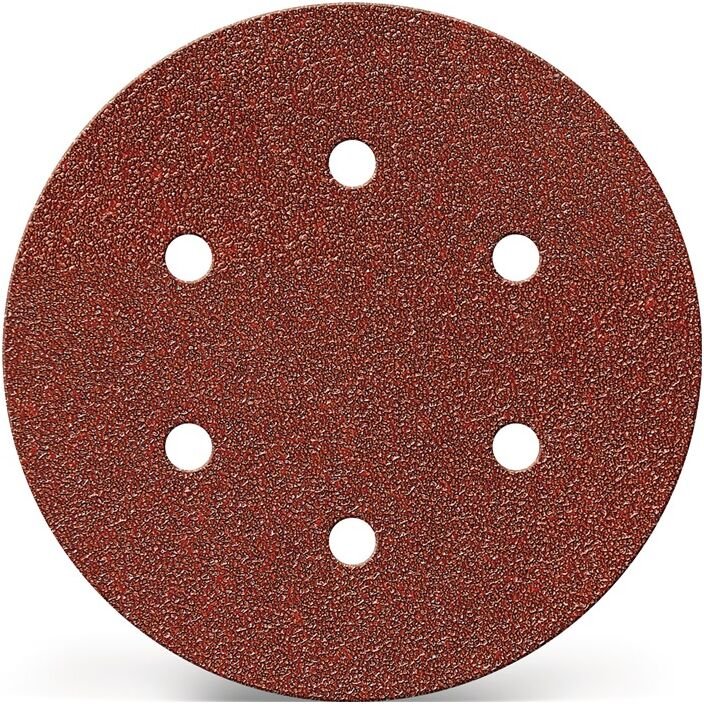 Haftschleifscheibe K.180 D.150mm m.Klett m.6Absauglöchern PROMAT Korund